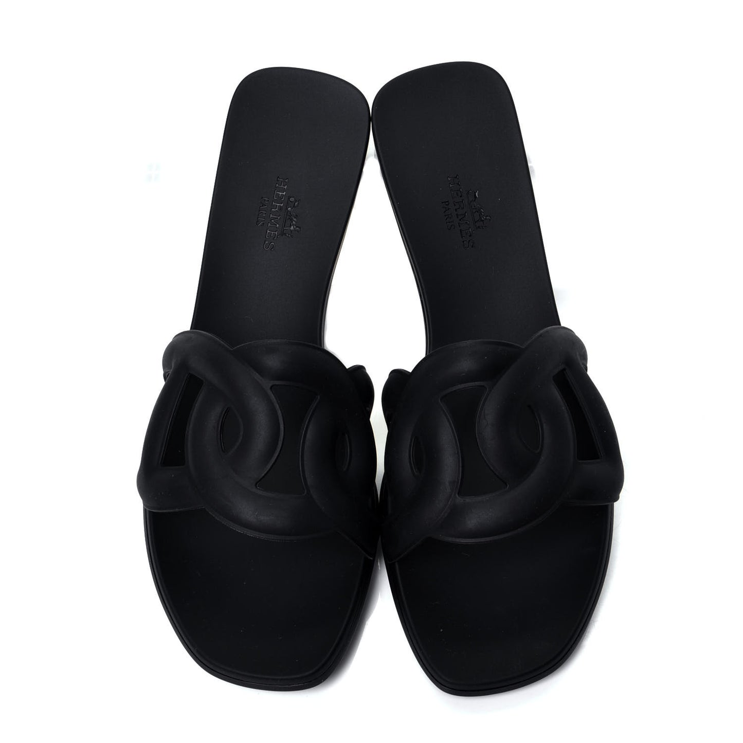 Rubber Aloha Sandals 38 Black