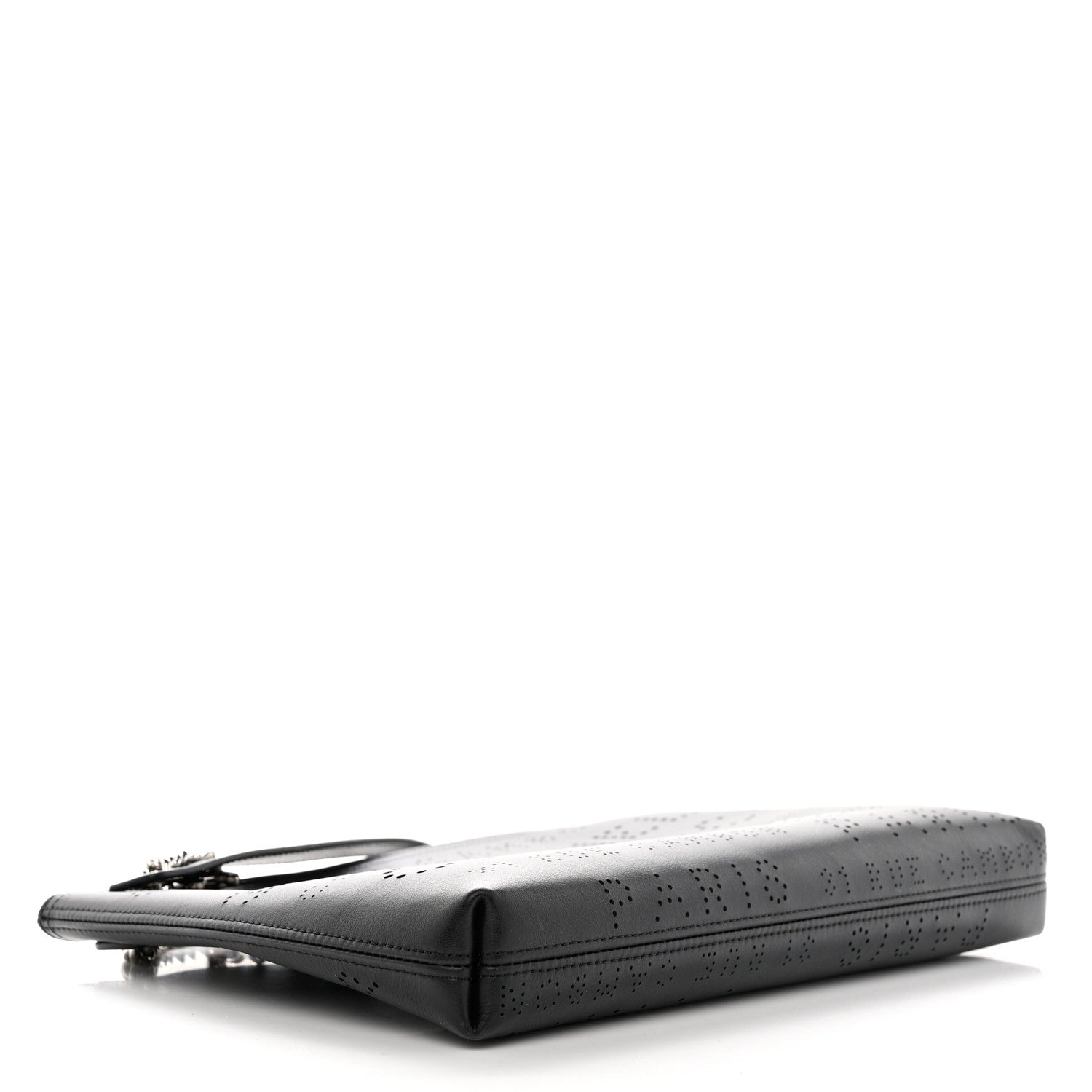 Chanel Calfskin Eyelets Clutch Black 4 of 9