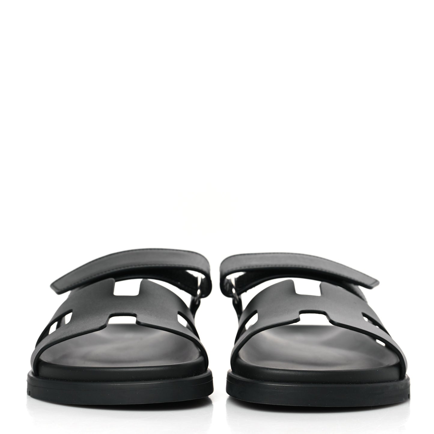 Calfskin Womens Chypre Sandals 39.5 Black