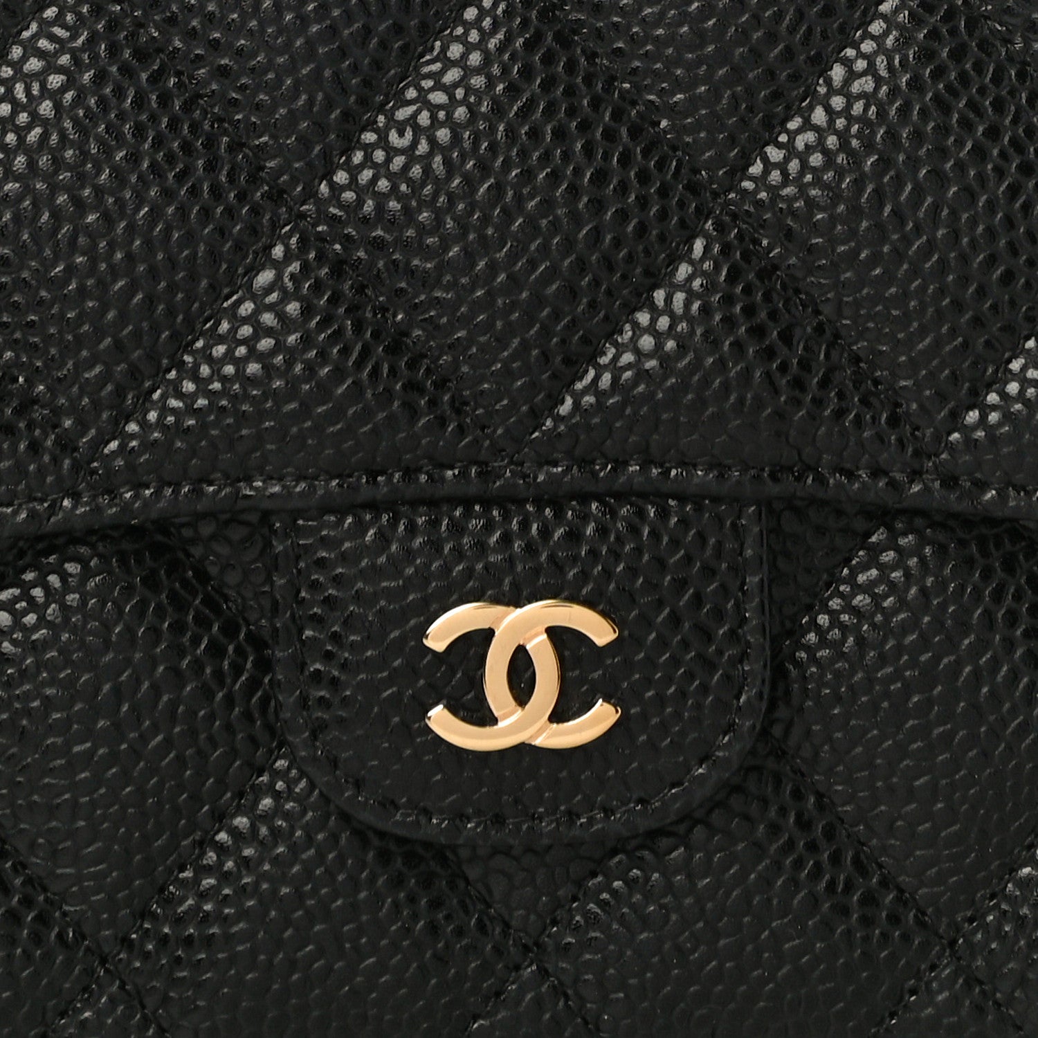 Chanel Caviar Quilted Large Flap Wallet Black 9 of 12