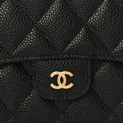 Chanel Caviar Quilted Large Flap Wallet Black 9 of 12