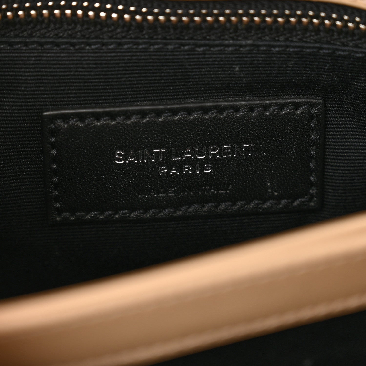 Saint Laurent Calfskin Y Quilted Monogram Toy Loulou Crossbody Bag Nude Powder 6 of 10