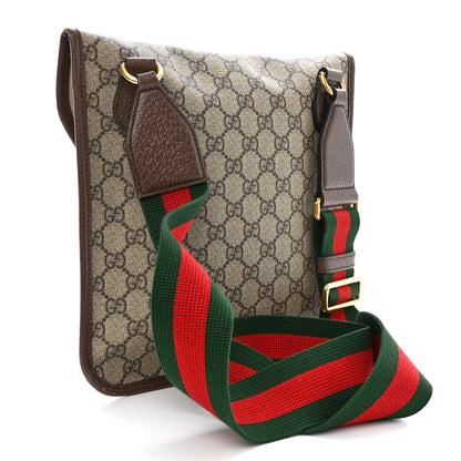 Gucci GG Supreme Monogram Web Medium Neo Vintage Flap Messenger Bag Beige New Acero 3 of 14
