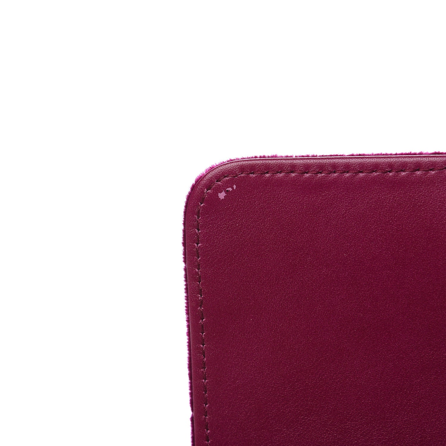 Gucci Velvet Matelasse GG Marmont Mini Bag Fuchsia Violet Cyclamen 7 of 12
