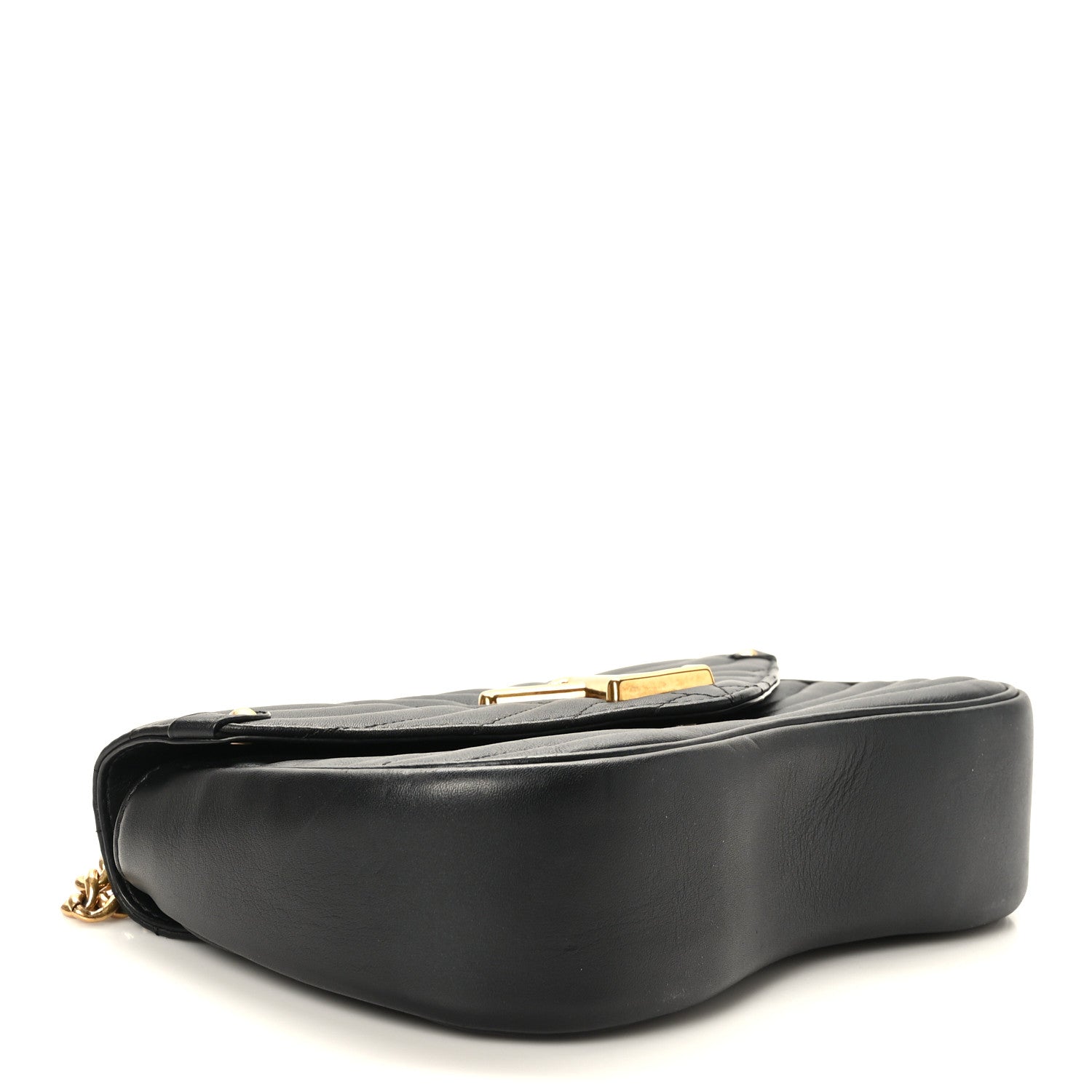 Louis Vuitton Calfskin New Wave Chain MM Black 4 of 8