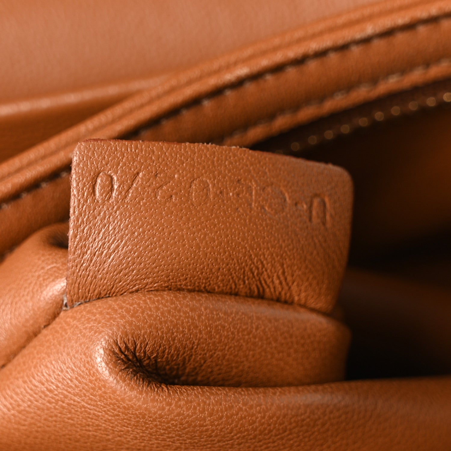 Celine Textile Calfskin Classique Triomphe Bag Natural Tan 8 of 11