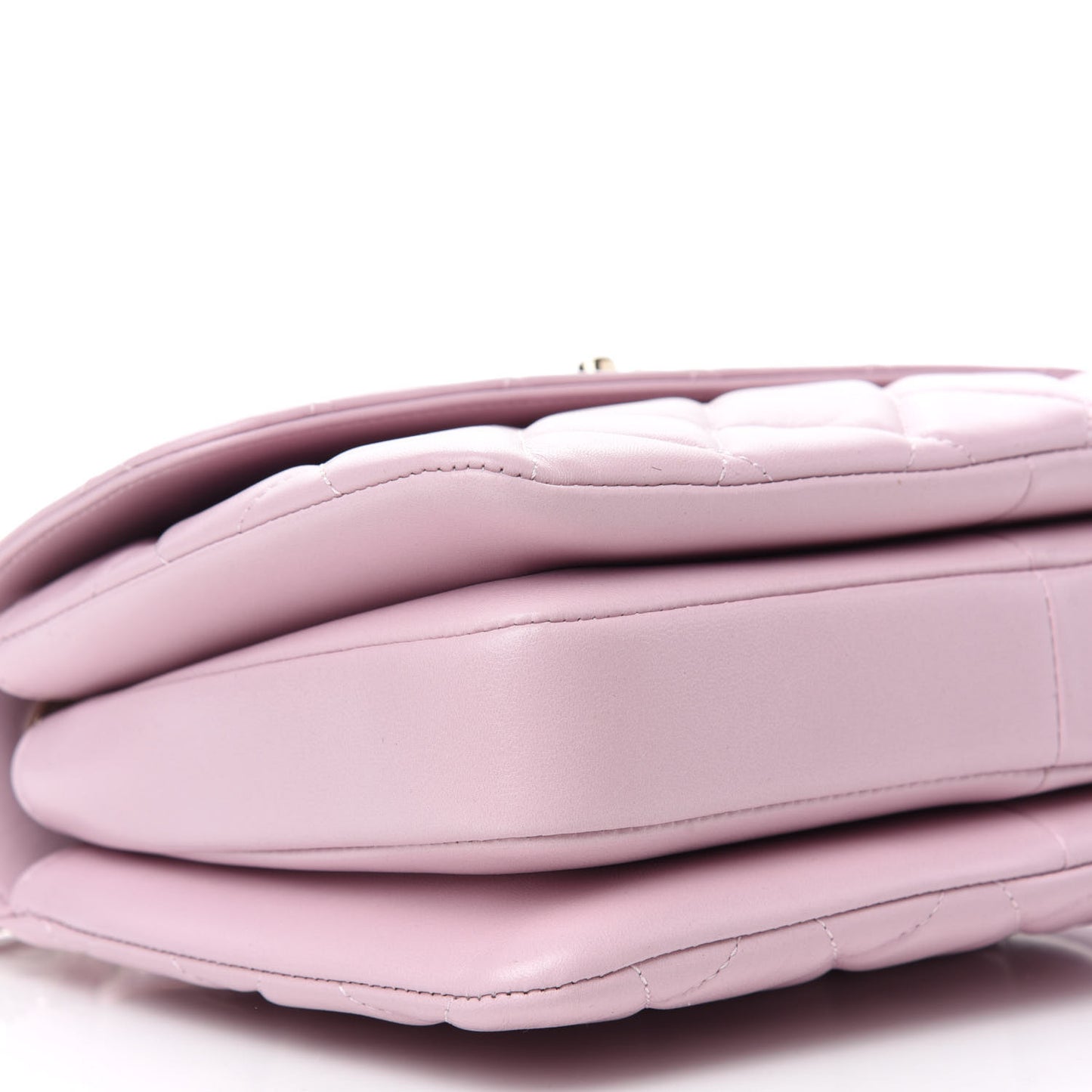 Lambskin Quilted Small Trendy CC Flap Dual Handle Bag Light Pink