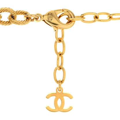 Chanel Metal Quilted CC Necklace Gold 4 of 4
