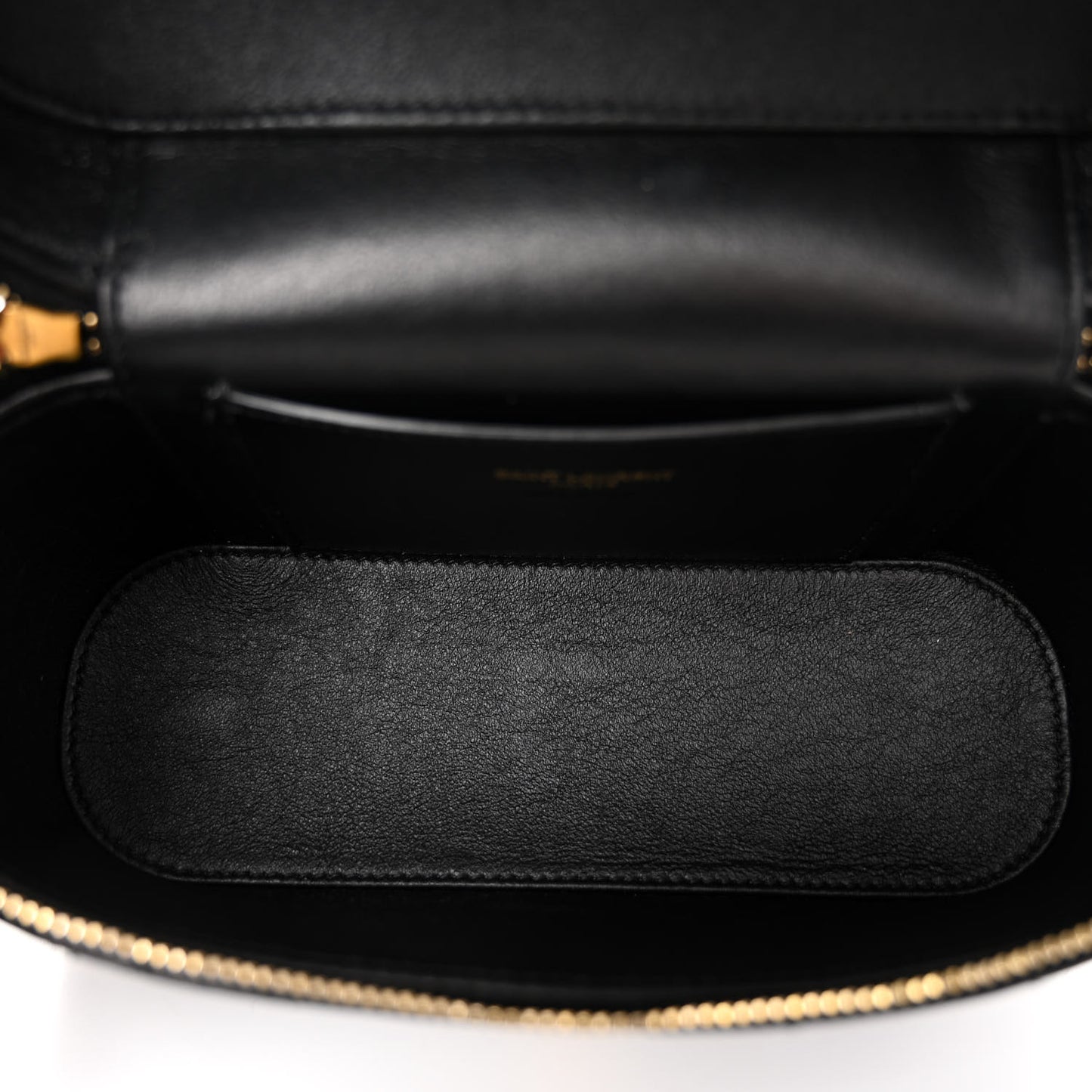Lambskin Quilted Mini Gaby Vanity Case Black