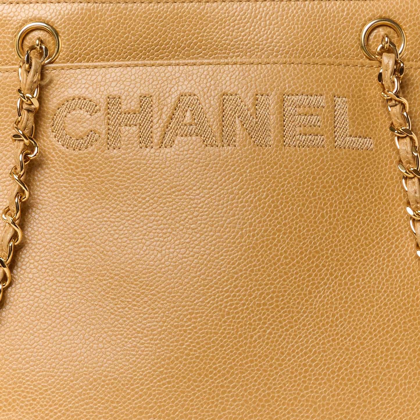 Caviar Shoulder Bag Beige