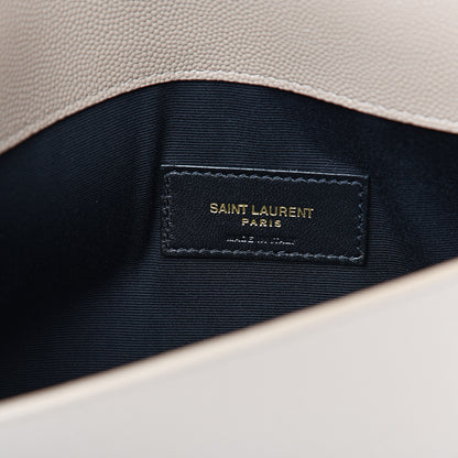 Saint Laurent Grain De Poudre Uptown Pouch Dark Beige 5 of 6