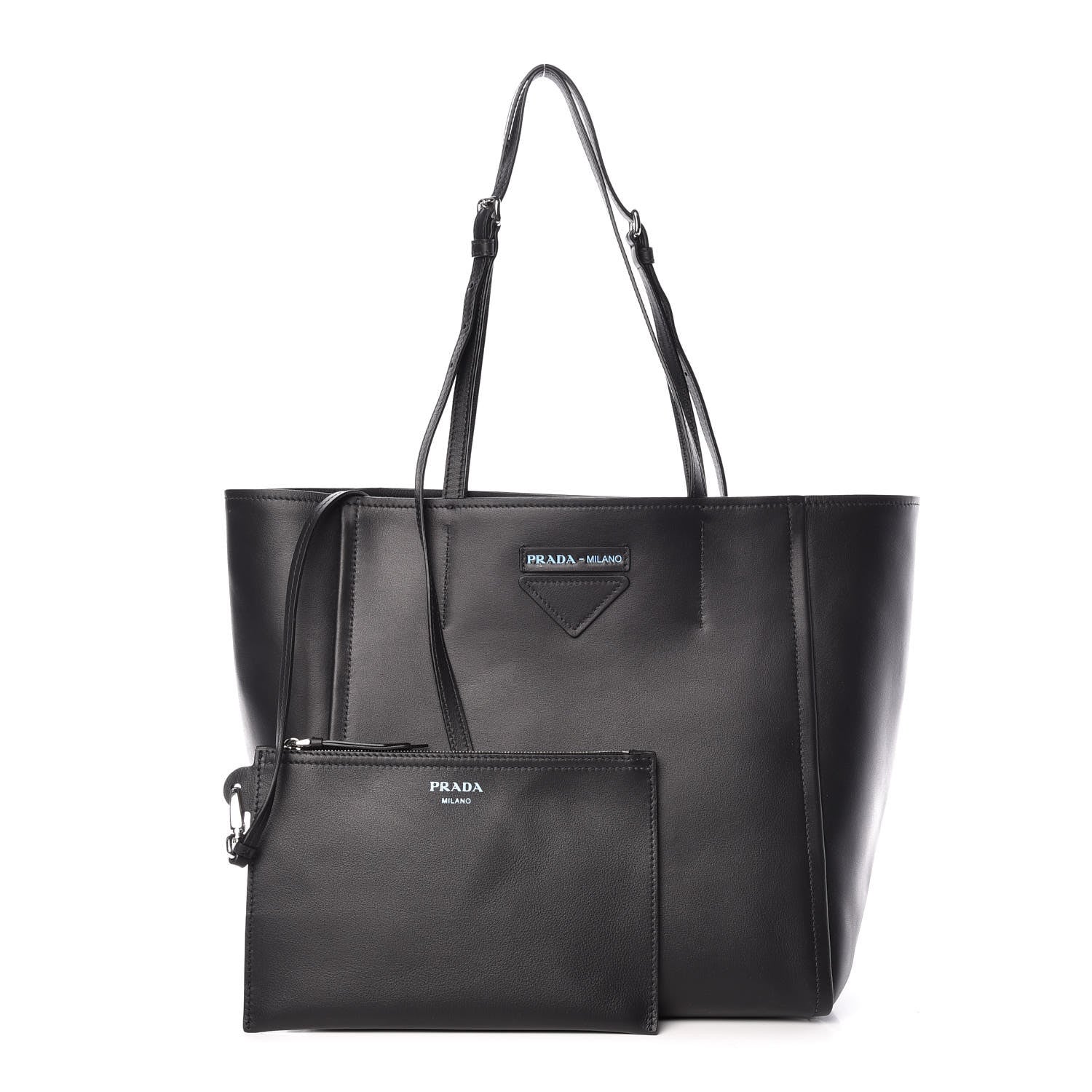 Prada Grace Lux Light Small Concept Shopper Tote Black Astrale 1 of 12