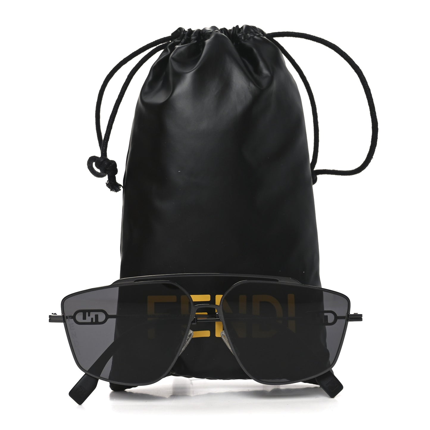 Metal Fendi O'lock Sunglasses FE40079U Black
