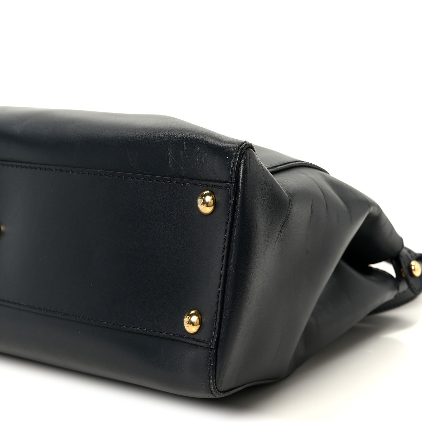 Vitello Morgan Shiny Nappa Medium Peekaboo Iconic Satchel Lavagna Lago