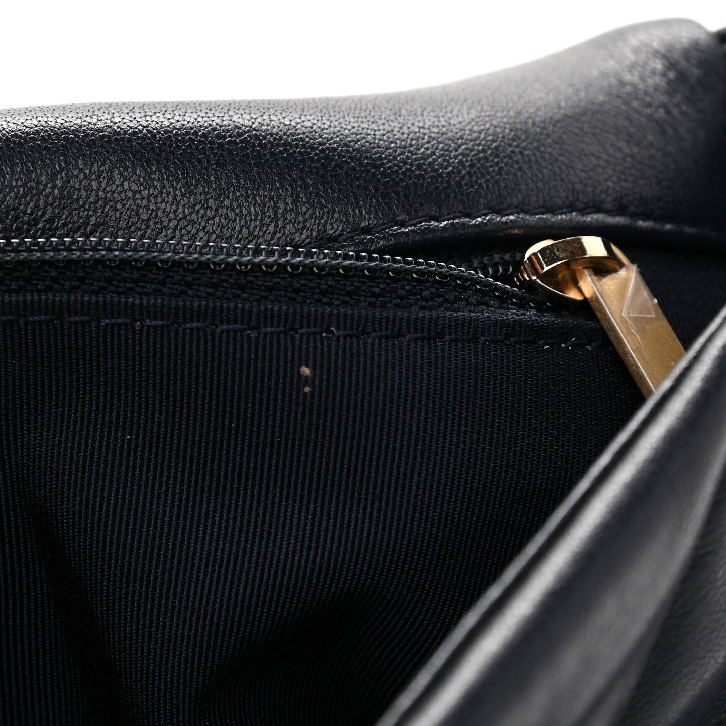 Lambskin Quilted Medium Chanel 19 Flap Navy Blue