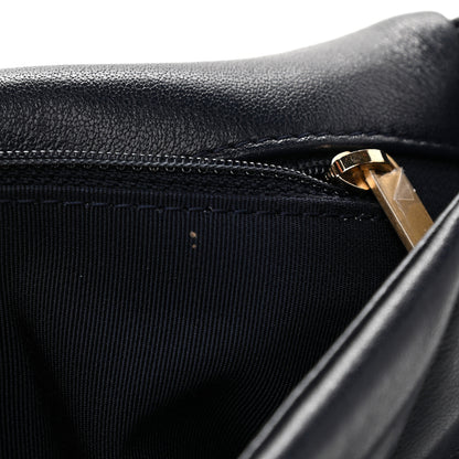 Chanel Lambskin Quilted Medium Chanel 19 Flap Navy Blue 11 of 11