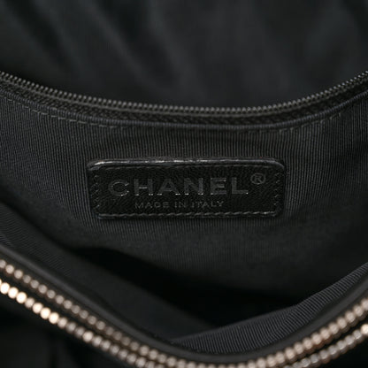 Chanel Lambskin Quilted Medium New Bubble North South Tote Black 7 of 11
