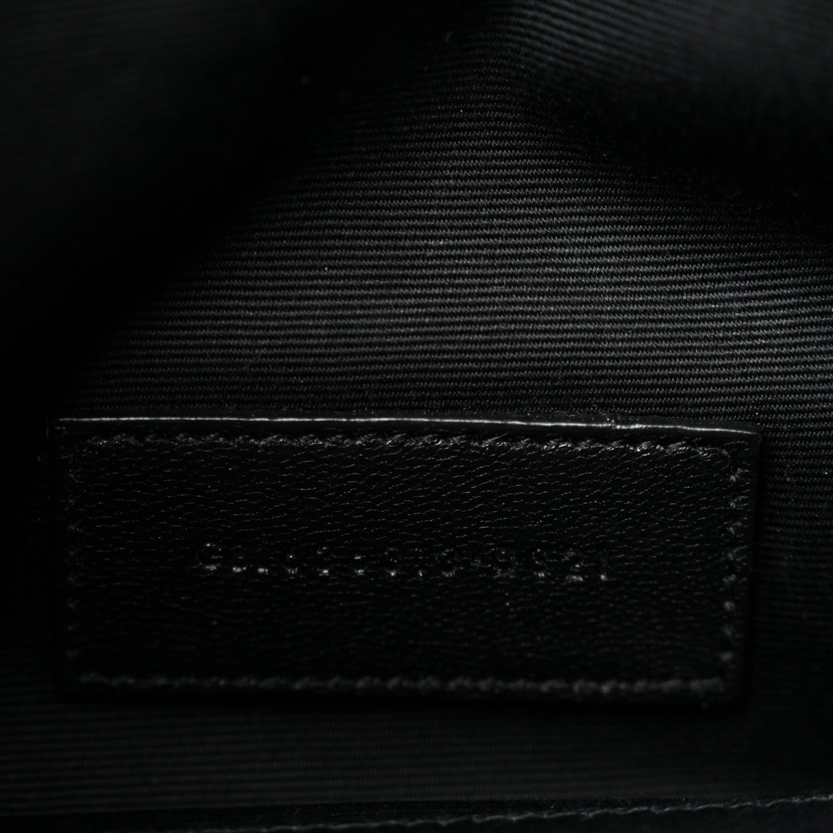 Saint Laurent Grain De Poudre Chevron Monogram Large Bill Pouch Black 7 of 11