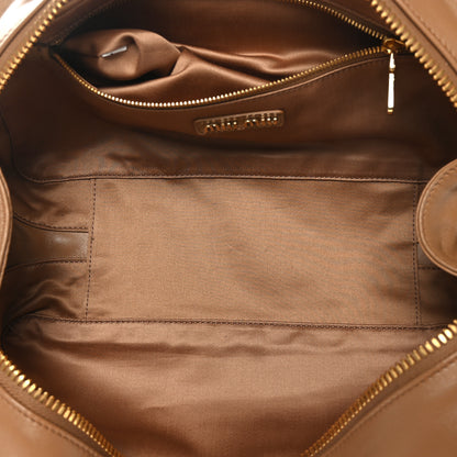 Miu Miu Nappa Matelasse Large Arcadie Top Handle Bag Caramel 5 of 8