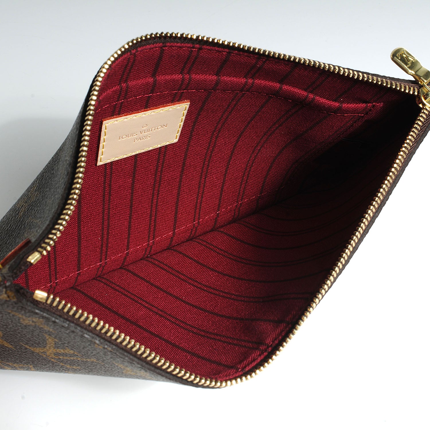 Louis Vuitton Monogram Neverfull MM GM Pochette Fuchsia 5 of 7