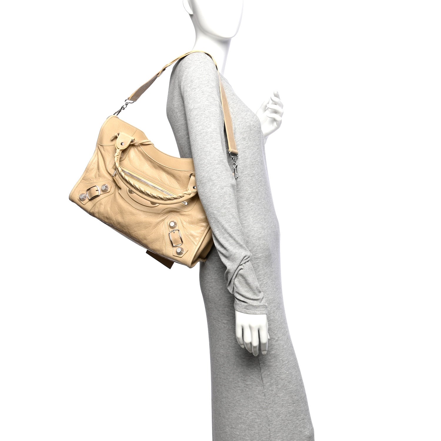 Balenciaga Agneau Giant 21 Silver Hardware City Sahara 2 of 14
