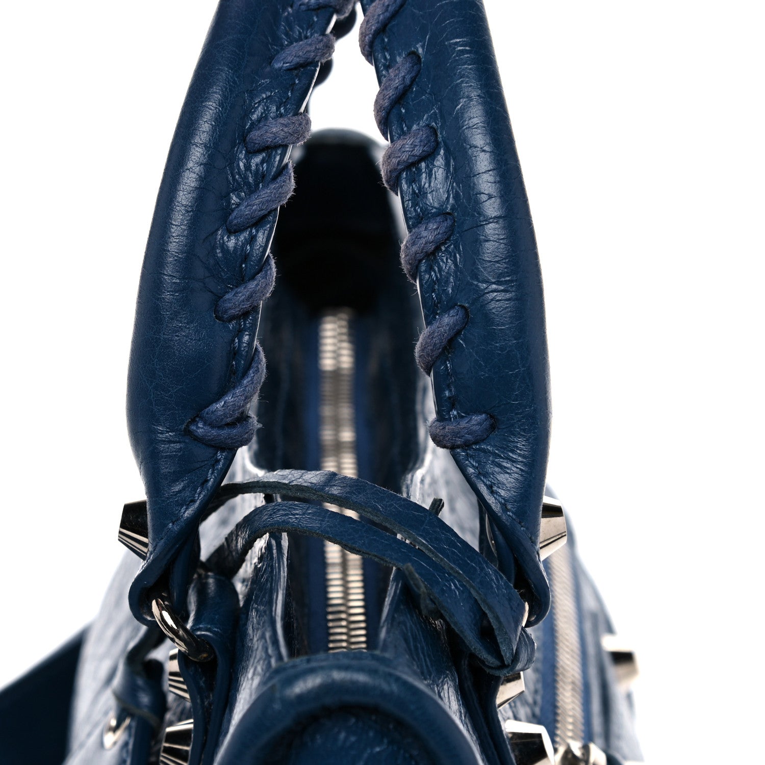 Balenciaga Agneau Classic Silver Hardware Mini City Bleu Profond 16 of 19
