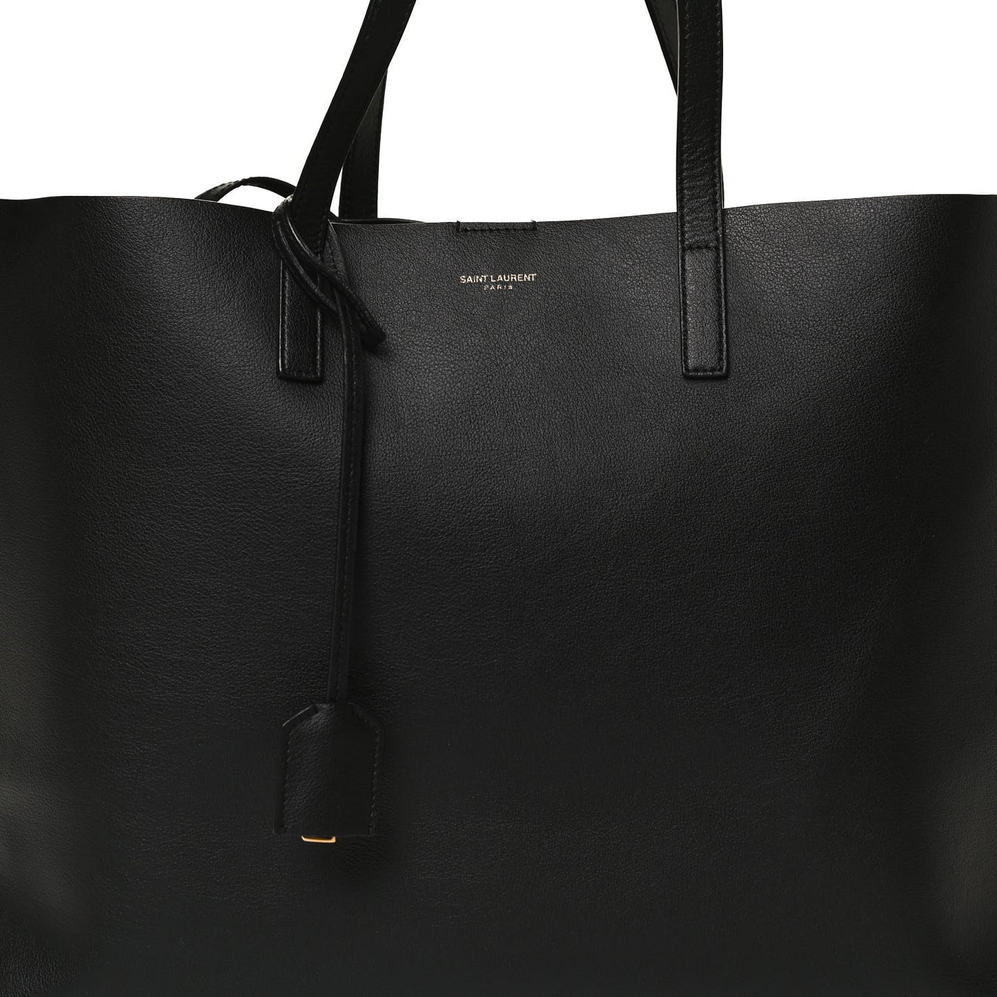 Calfskin Large Shopping Tote Black