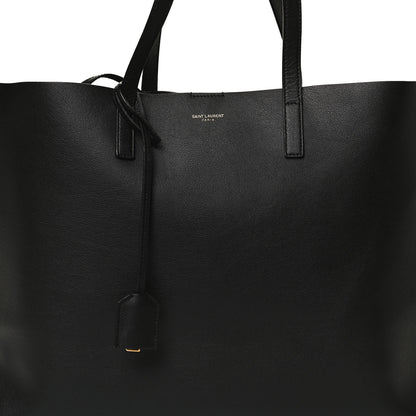 Saint Laurent Calfskin Large Shopping Tote Black 10 of 12