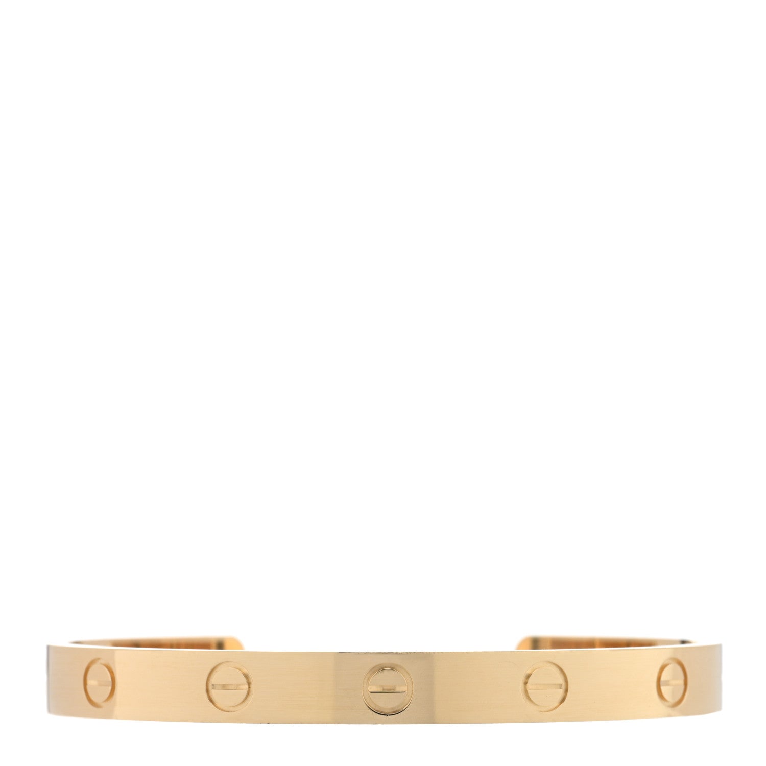 Cartier 18K Yellow Gold LOVE Cuff Bracelet 17 1 of 3