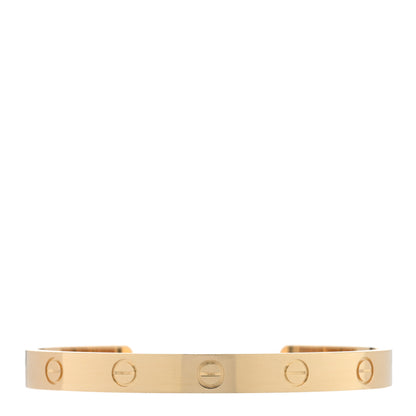 Cartier 18K Yellow Gold LOVE Cuff Bracelet 17 1 of 3