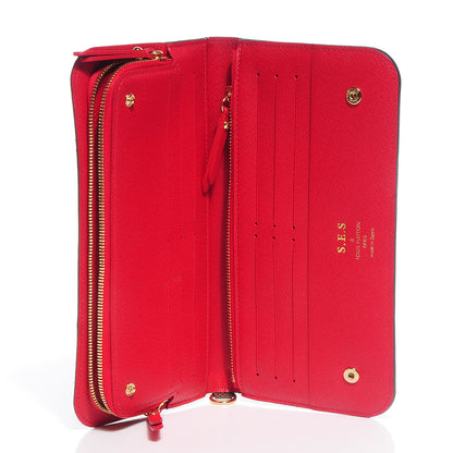 Louis Vuitton Damier Ebene Insolite Wallet Red 5 of 7