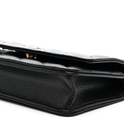 Chanel Caviar Quilted Wallet on Chain WOC Black 10 of 11