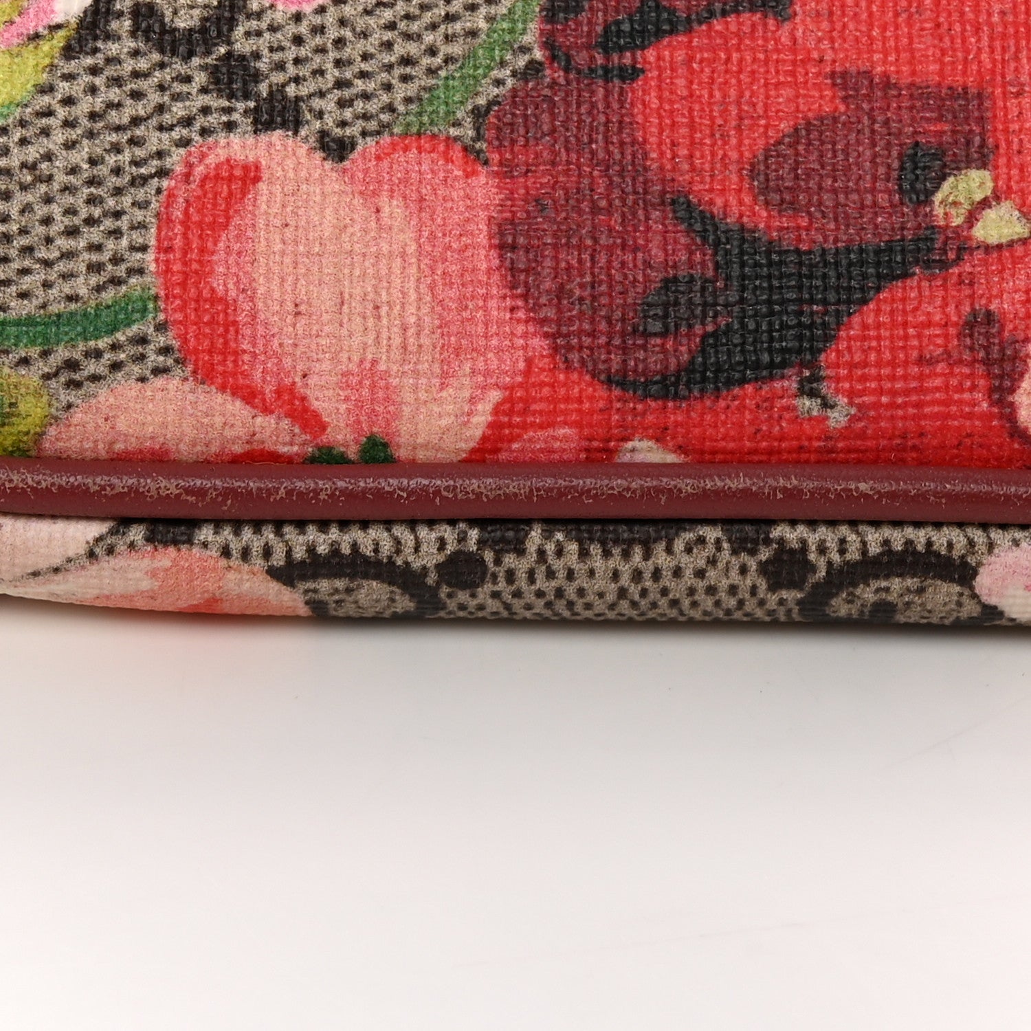 Gucci GG Supreme Monogram Blooms Mini Chain Bag Beige Multicolor Dry Rose 10 of 11