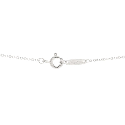Tiffany Sterling Silver Mini Oval Key Pendant Necklace 5 of 5