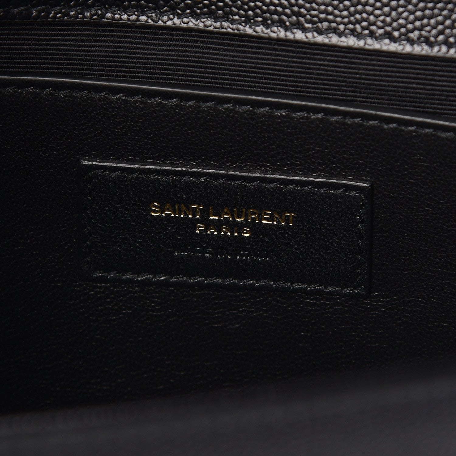 Saint Laurent Grain De Poudre Medium Classic Monogram Kate Satchel Black 6 of 9