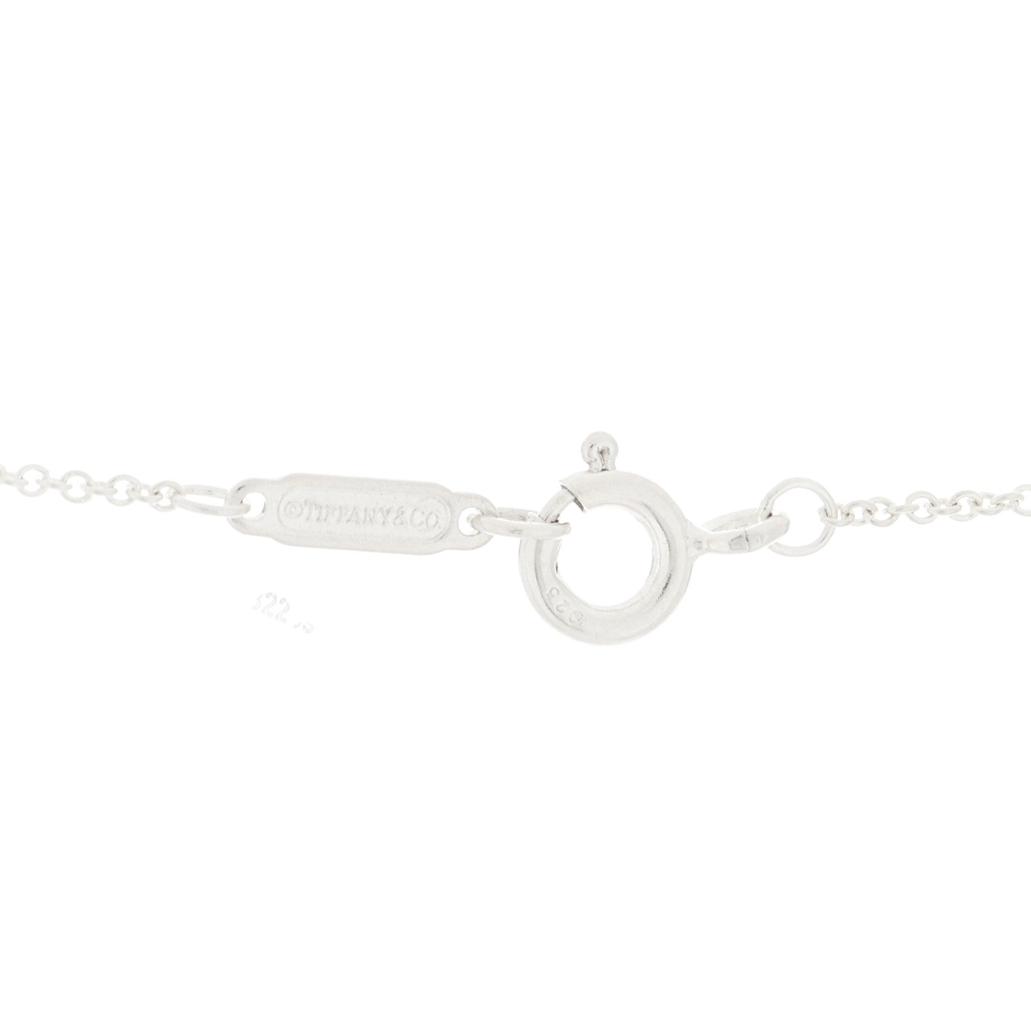 Tiffany Sterling Silver Letters Lariat Necklace 4 of 4