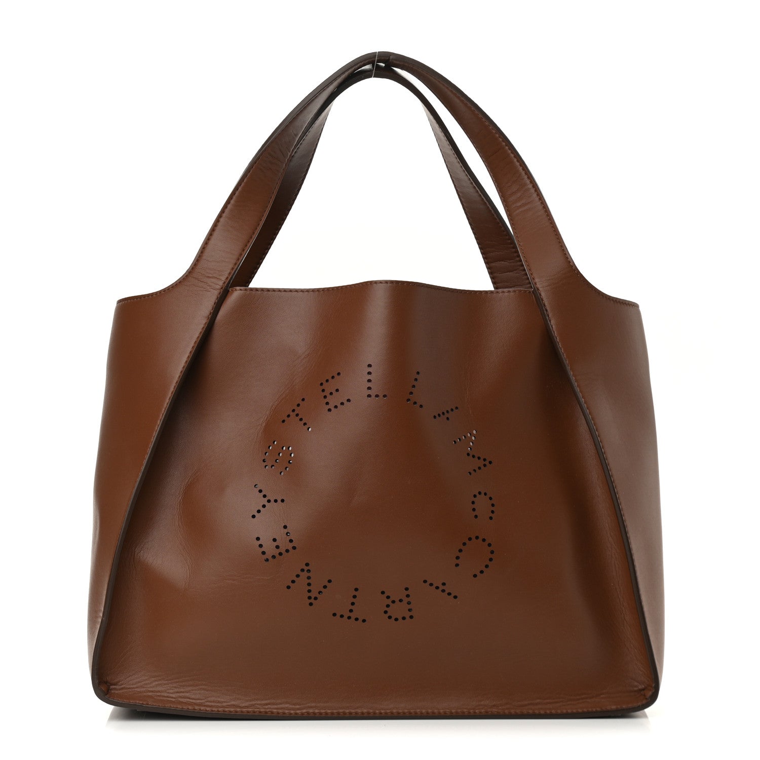 Stella McCartney Eco Alter Nappa East West Perforated Tote Brown 3 of 13