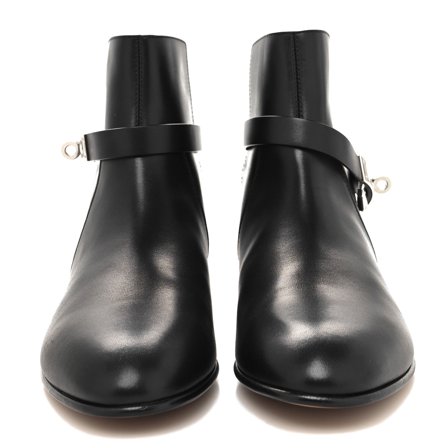 Hermes Calfskin Neo Low Boots 38 Black 2 of 8
