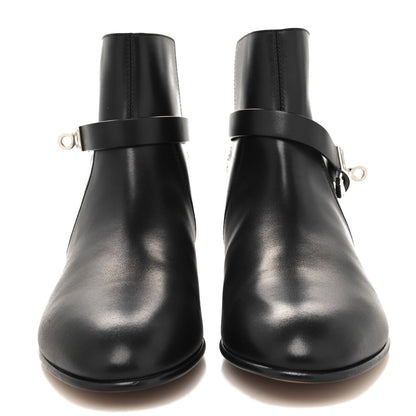 Hermes Calfskin Neo Low Boots 38 Black 2 of 8