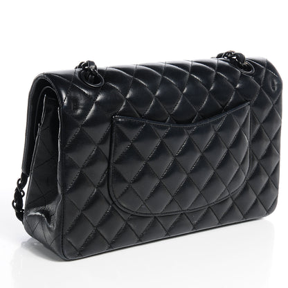 Chanel Lambskin Quilted Medium Double Flap So Black 3 of 8