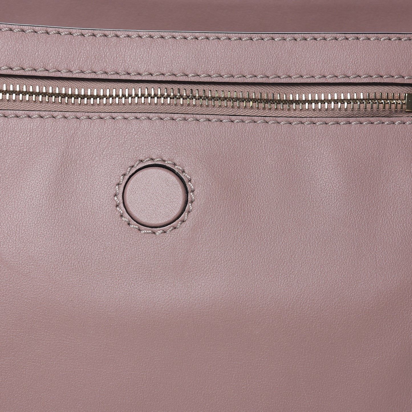 Smooth Calfskin Rockstud Top Handle Shoulder Bag Beige