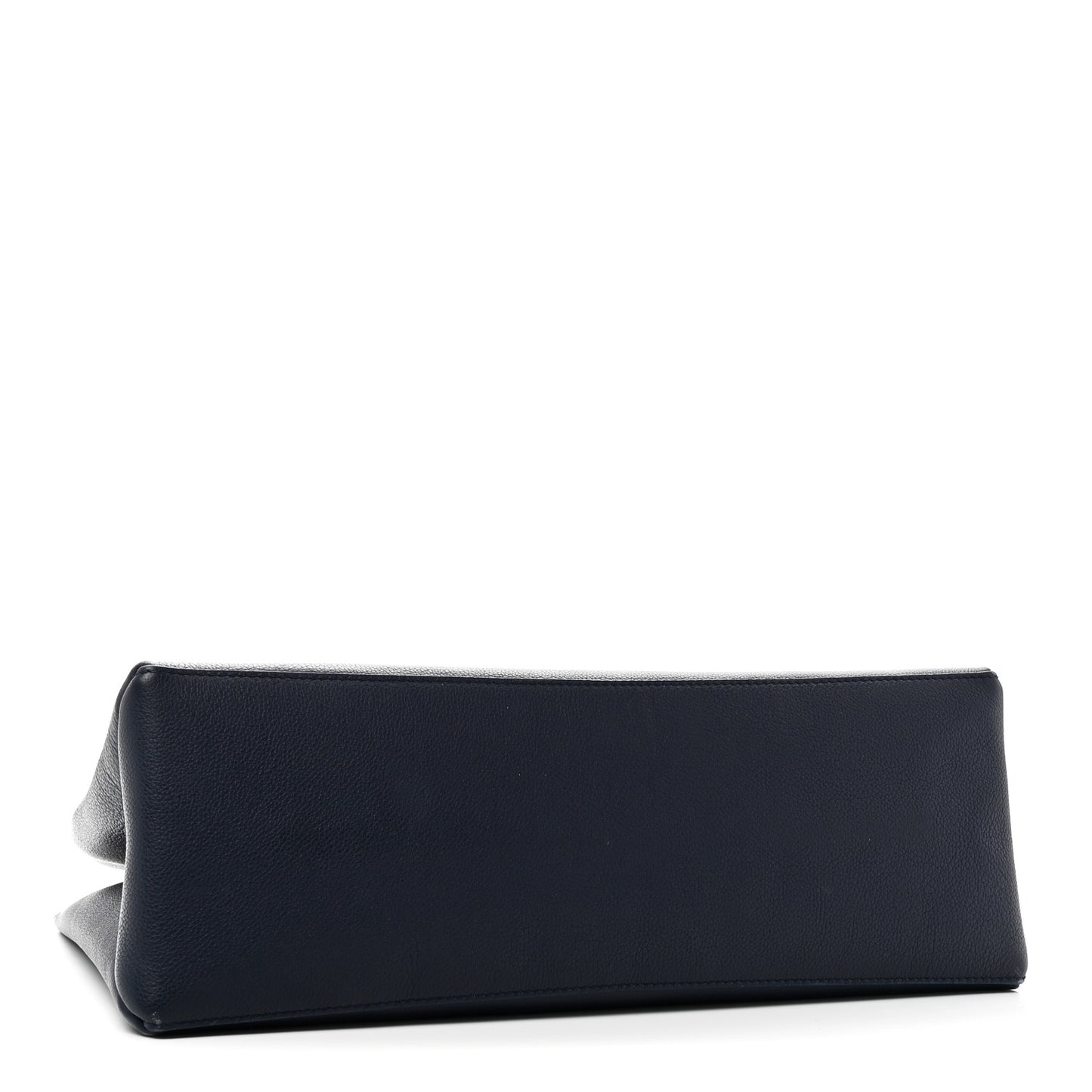 Grained Calfskin Lockme Shopper Navy