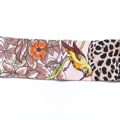 Hermes Silk Jungle Love Love Twilly Rose Pale Etoupe 4 of 4