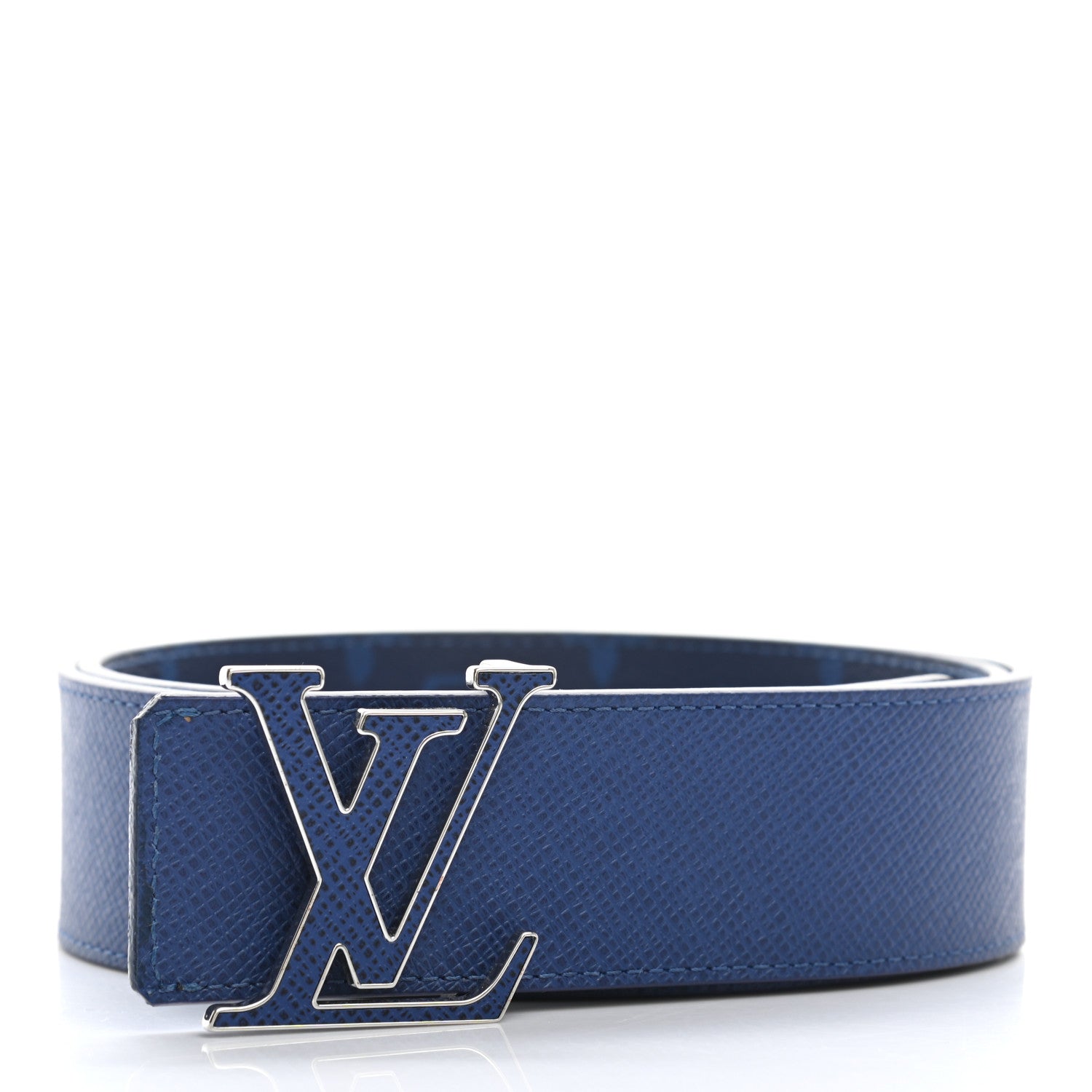 Louis Vuitton Monogram 40mm Reversible LV Initiales Belt 85 34 Cobalt Blue 5 of 16
