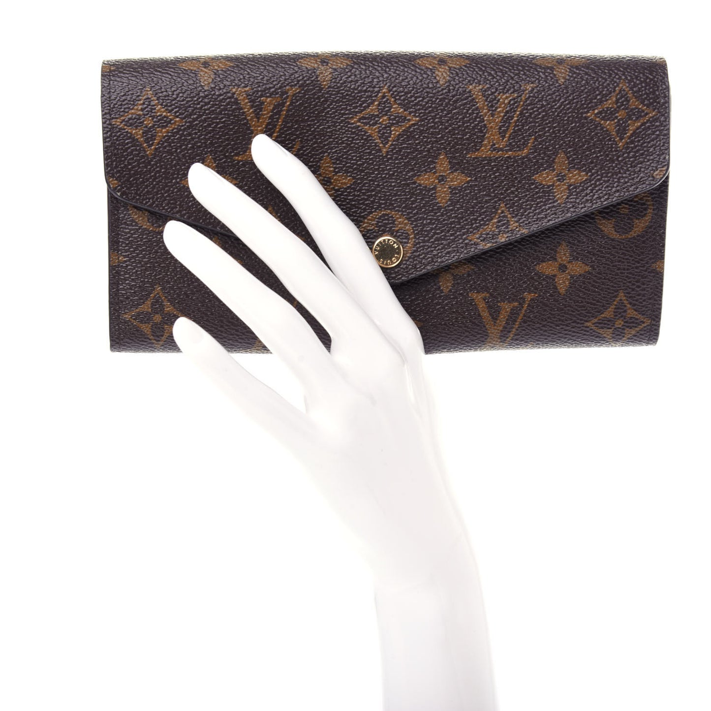 Monogram Sarah Wallet NM Coquelicot