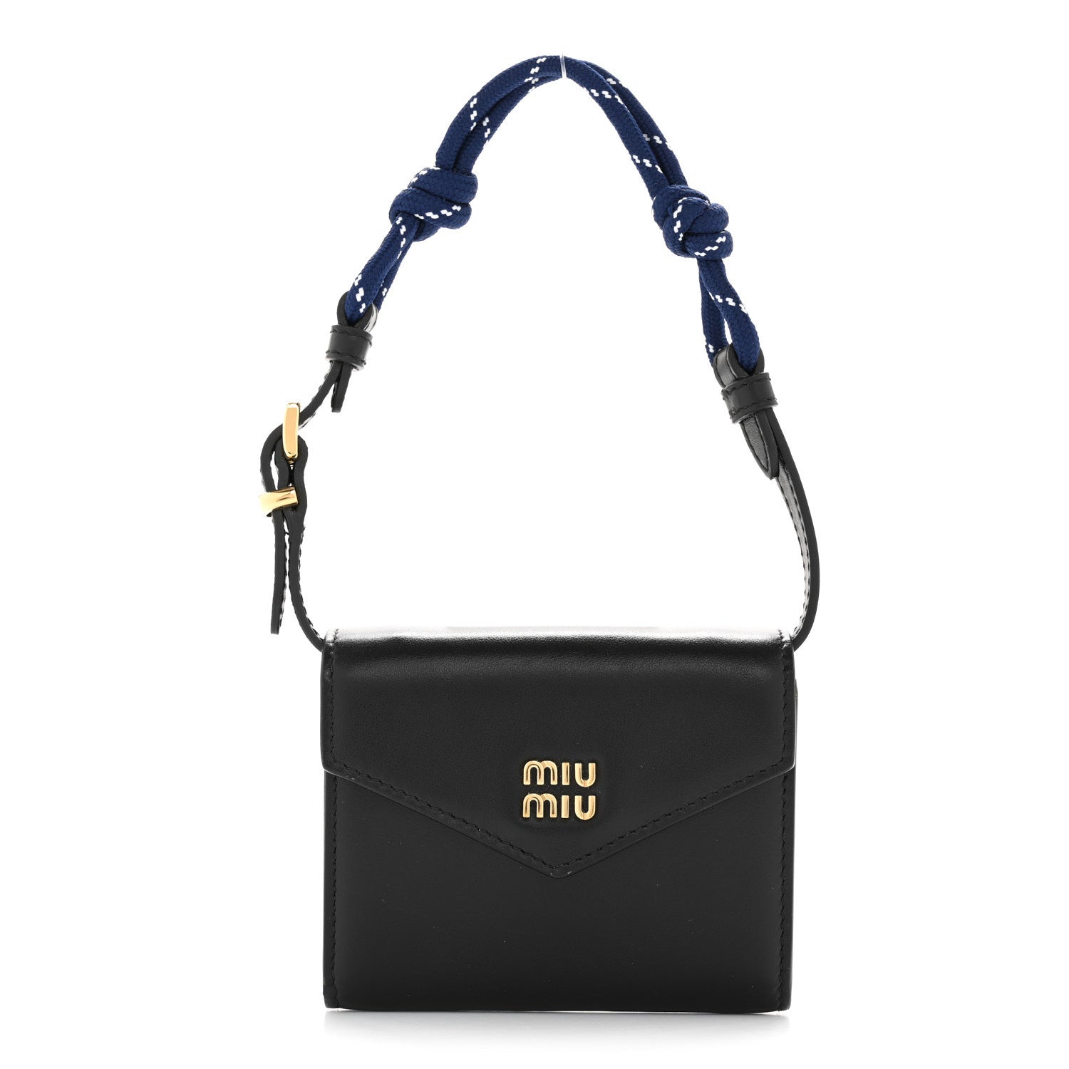 Miu Miu Nappa Wallet On Strap Black Baltic 1 of 10