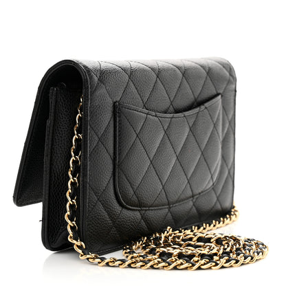Chanel Caviar Quilted Wallet on Chain WOC Black 3 of 21