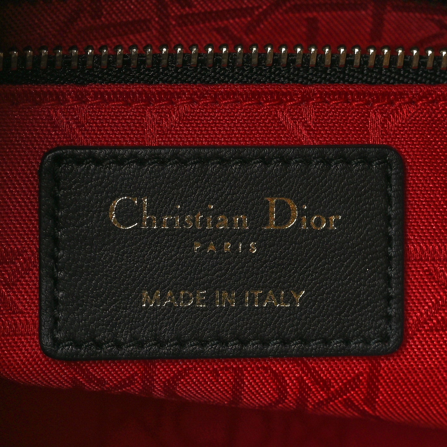 Lambskin Cannage Small Lucky Badges My Lady Dior Black