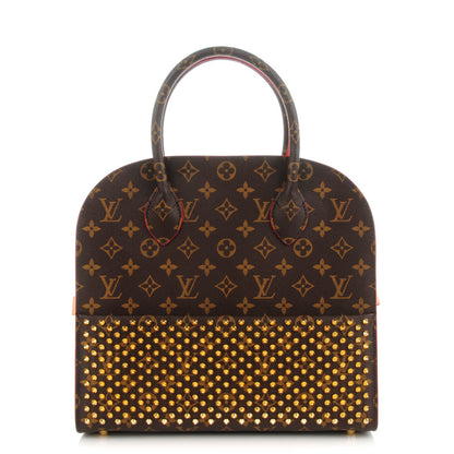 Louis Vuitton Monogram Calf Hair Spikes Iconoclasts Christian Louboutin Tote Red 1 of 7
