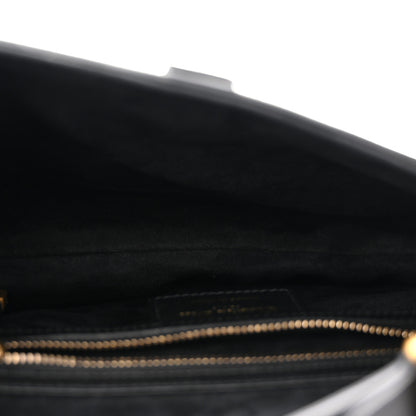 Christian Dior Grained Calfskin Saddle Bag Black 5 of 10